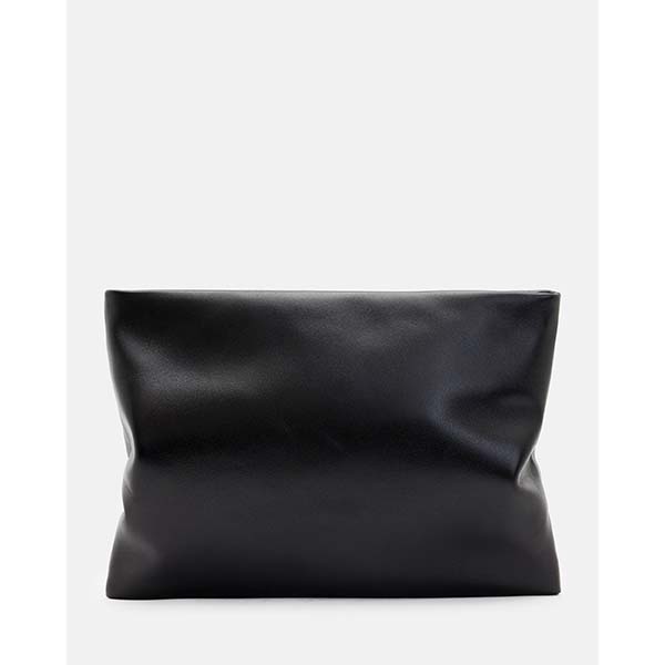 Allsaints Australia Womens Bettina Leather Clutch Bag Black AU27-819